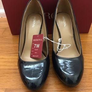 Merona Heels Navy Patent Leather